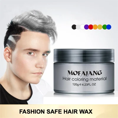 120g moda vendita calda facile stile di capelli colore opaco cera per capelli per uomo